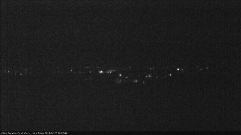 Lake Travis webcam, February 22, 2017 11:40 PM CT