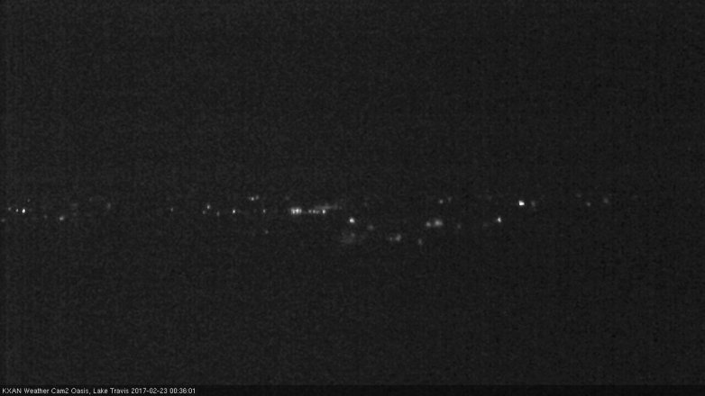Lake Travis webcam, February 22, 2017 11:55 PM CT