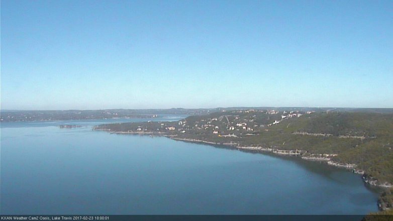 Lake Travis webcam, February 23, 2017 9:05 AM CT