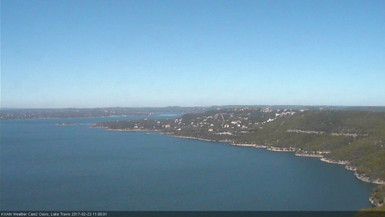 Lake Travis webcam, February 23, 2017 10:05 AM CT