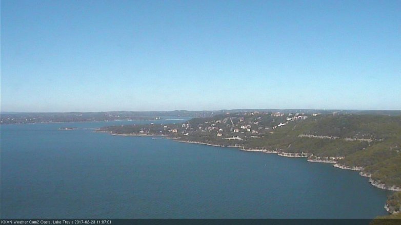 Lake Travis webcam, February 23, 2017 10:15 AM CT