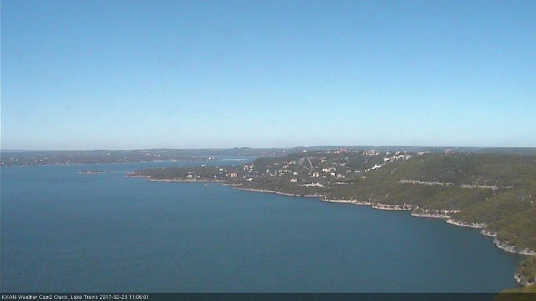 Lake Travis webcam, February 23, 2017 10:20 AM CT