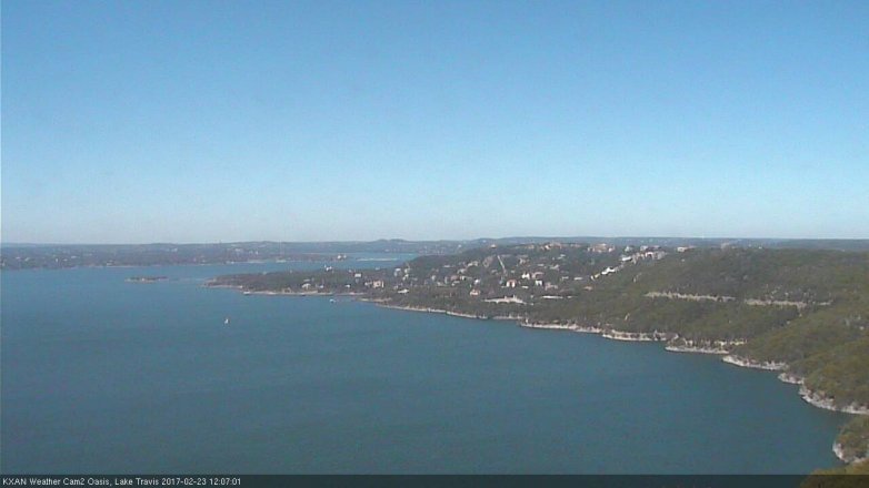 Lake Travis webcam, February 23, 2017 11:25 AM CT