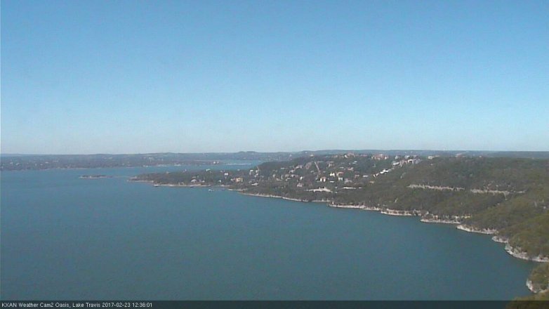 Lake Travis webcam, February 23, 2017 11:55 AM CT