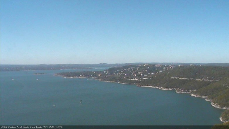 Lake Travis webcam, February 23, 2017 12:55 PM CT