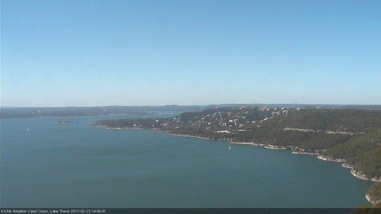 Lake Travis webcam, February 23, 2017 1:05 PM CT