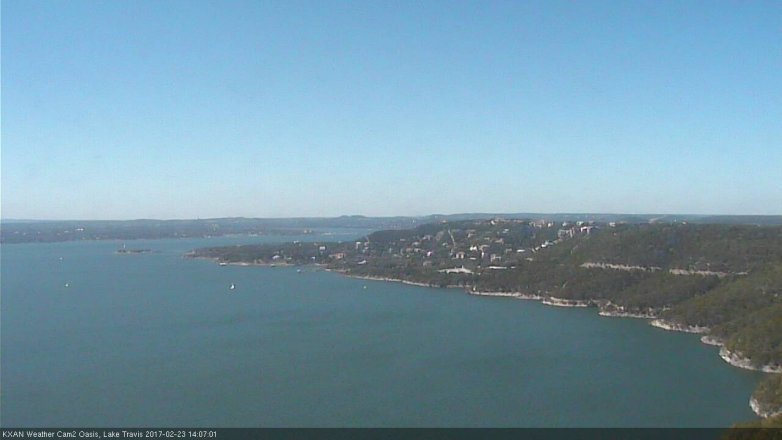 Lake Travis webcam, February 23, 2017 1:25 PM CT