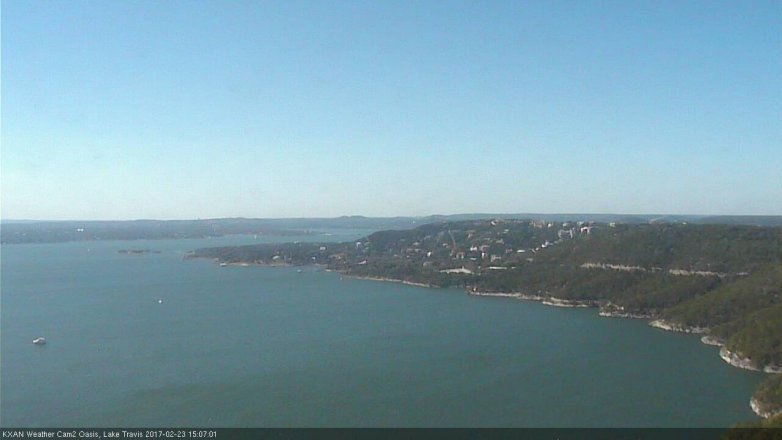 Lake Travis webcam, February 23, 2017 2:10 PM CT