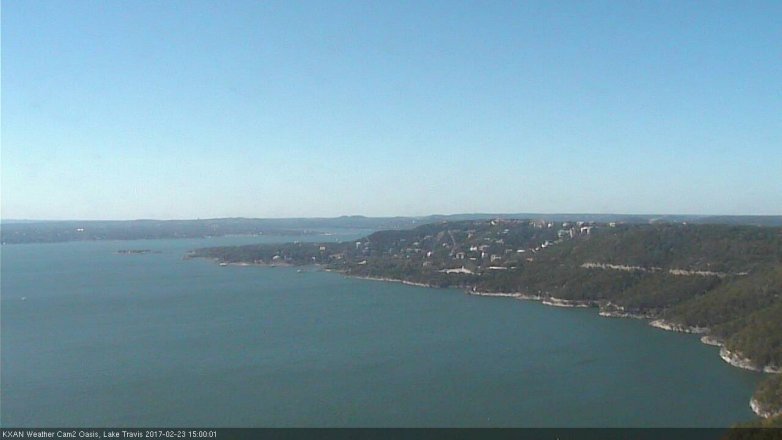 Lake Travis webcam, February 23, 2017 2:20 PM CT