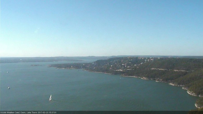 Lake Travis webcam, February 23, 2017 3:00 PM CT