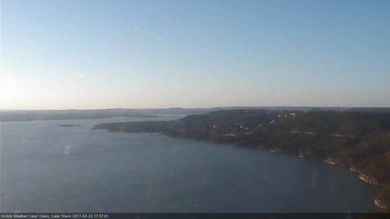 Lake Travis webcam, February 23, 2017 5:00 PM CT