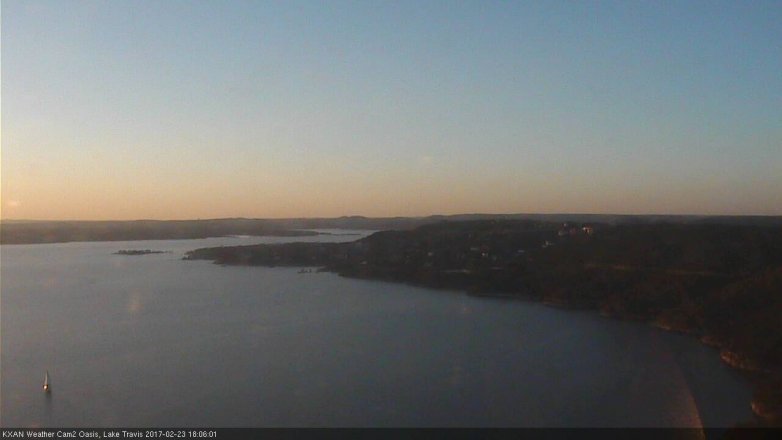 Lake Travis webcam, February 23, 2017 5:10 PM CT