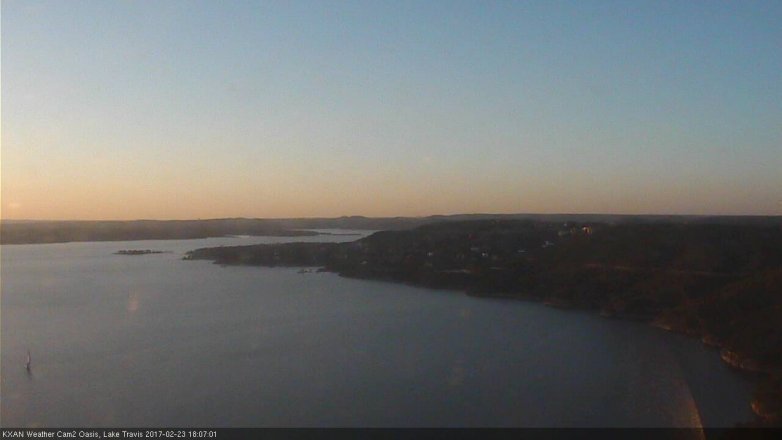 Lake Travis webcam, February 23, 2017 5:15 PM CT