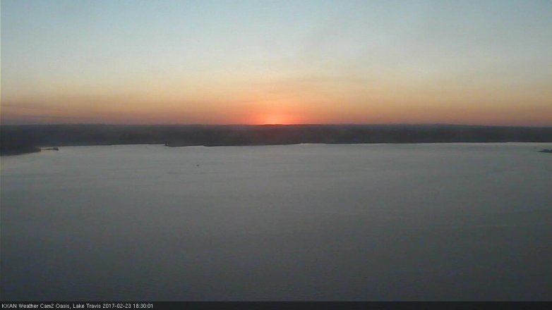 Lake Travis webcam, February 23, 2017 5:40 PM CT