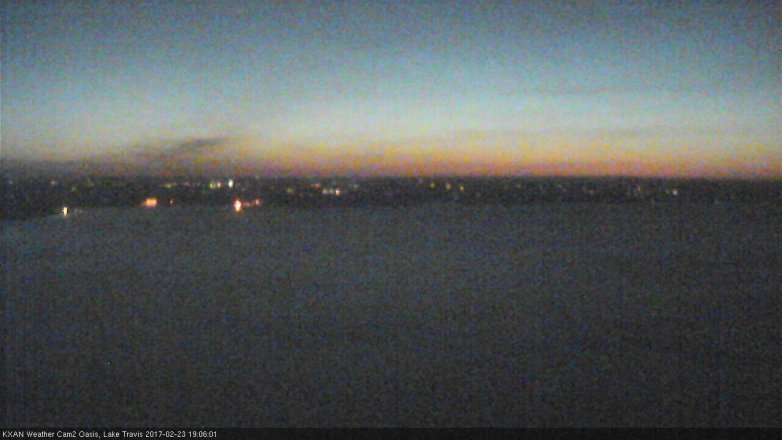 Lake Travis webcam, February 23, 2017 6:20 PM CT
