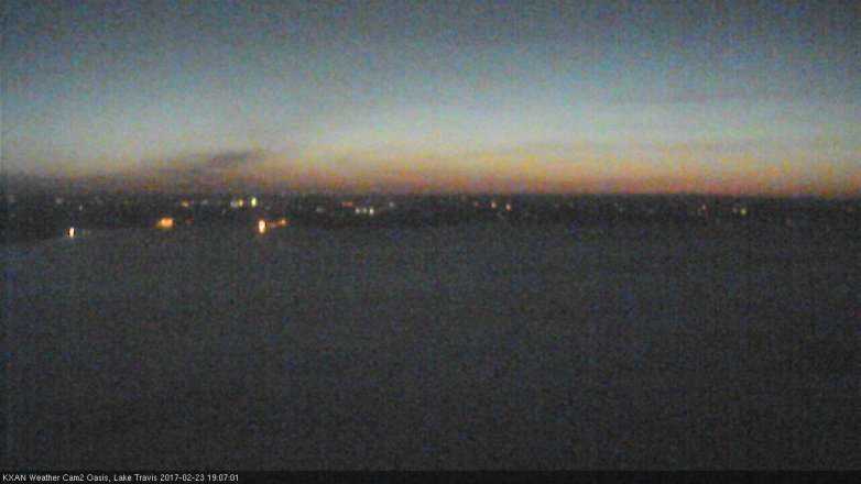 Lake Travis webcam, February 23, 2017 6:35 PM CT