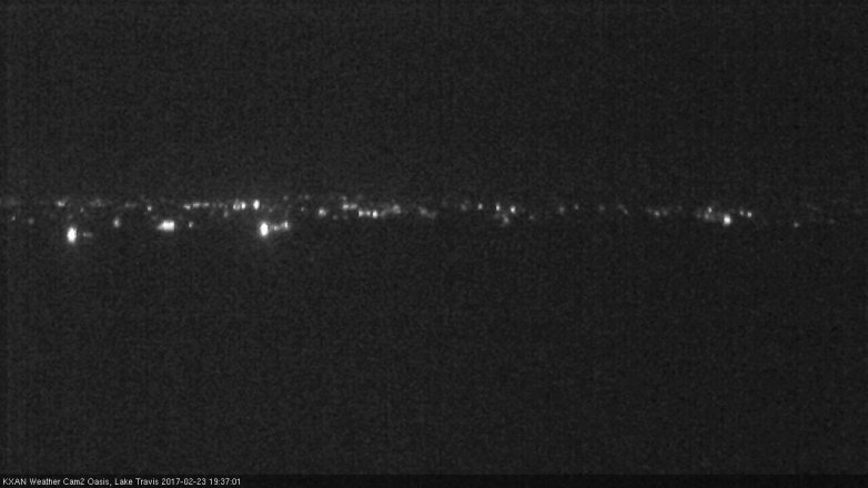 Lake Travis webcam, February 23, 2017 6:45 PM CT