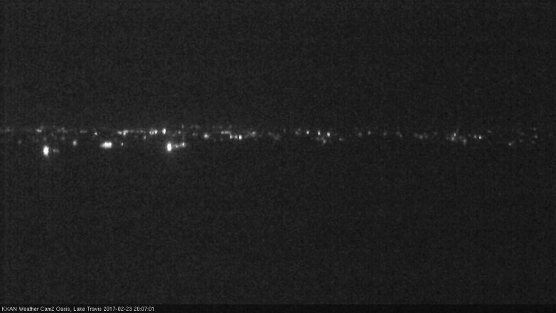 Lake Travis webcam, February 23, 2017 7:20 PM CT