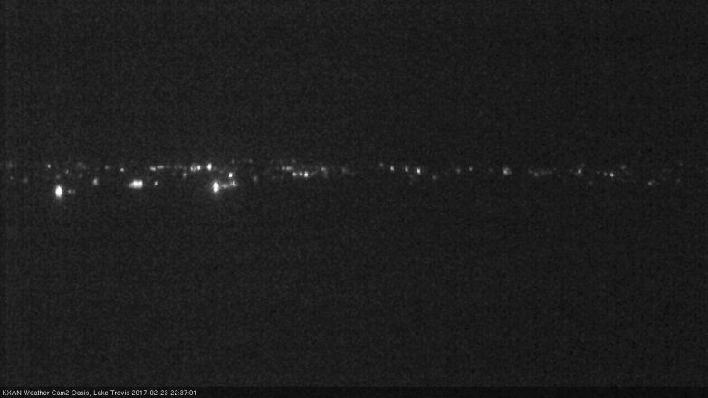 Lake Travis webcam, February 23, 2017 10:05 PM CT