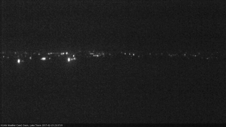 Lake Travis webcam, February 23, 2017 11:00 PM CT