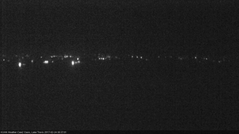 Lake Travis webcam, February 23, 2017 12:00 AM CT
