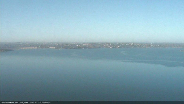 Lake Travis webcam, February 24, 2017 9:05 AM CT