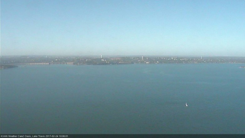 Lake Travis webcam, February 24, 2017 9:15 AM CT