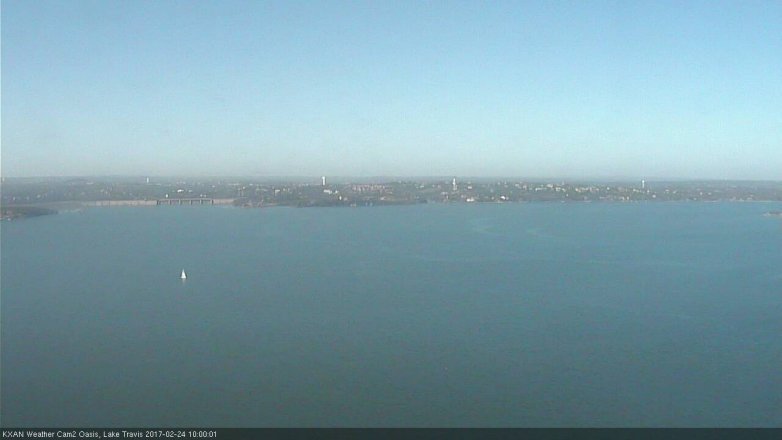 Lake Travis webcam, February 24, 2017 9:30 AM CT