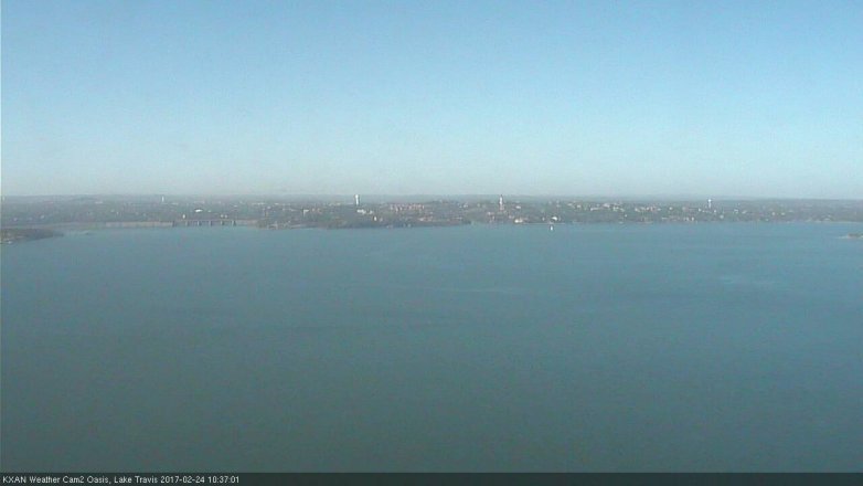 Lake Travis webcam, February 24, 2017 9:45 AM CT