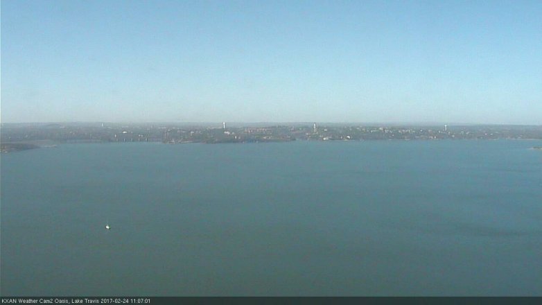 Lake Travis webcam, February 24, 2017 10:10 AM CT