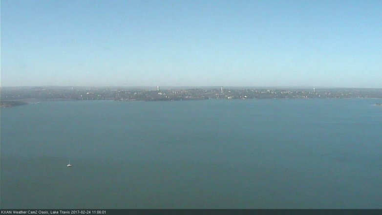 Lake Travis webcam, February 24, 2017 10:15 AM CT