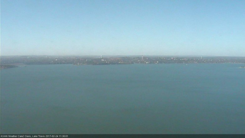 Lake Travis webcam, February 24, 2017 10:35 AM CT