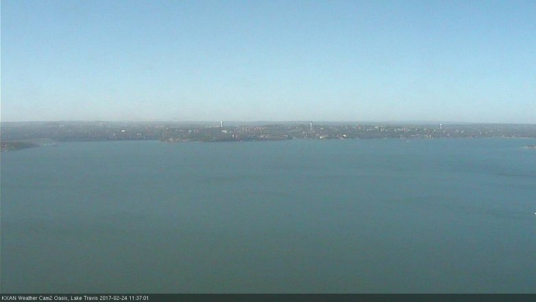 Lake Travis webcam, February 24, 2017 10:45 AM CT