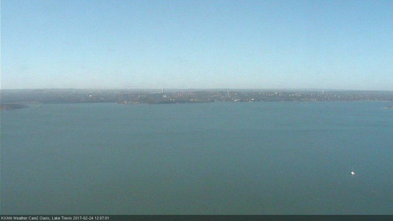 Lake Travis webcam, February 24, 2017 11:30 AM CT