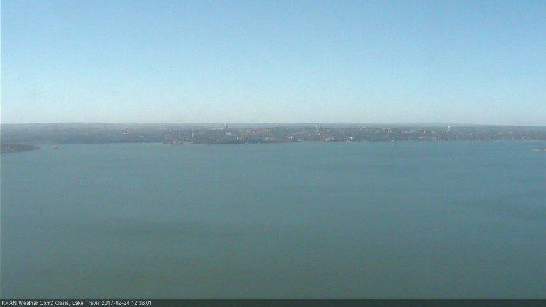 Lake Travis webcam, February 24, 2017 11:50 AM CT