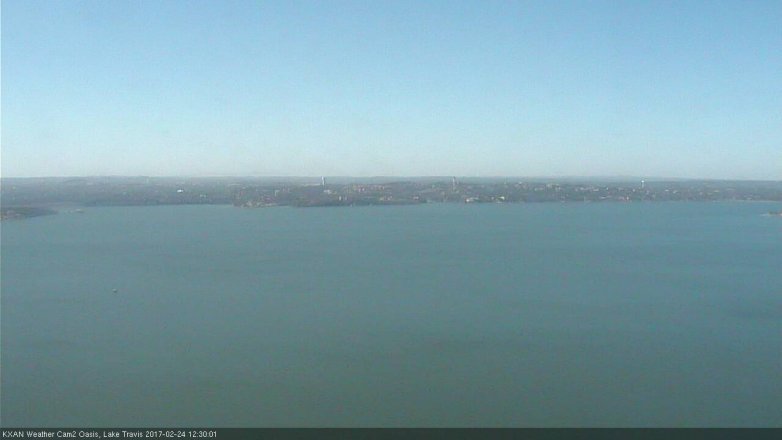 Lake Travis webcam, February 24, 2017 11:55 AM CT