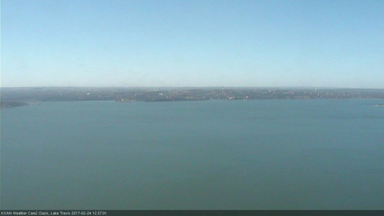 Lake Travis webcam, February 24, 2017 12:05 PM CT