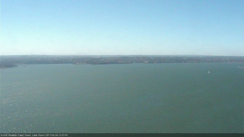Lake Travis webcam, February 24, 2017 12:50 PM CT