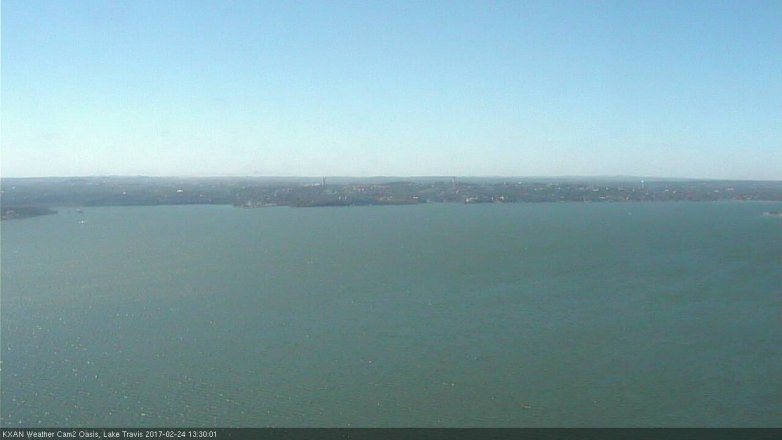 Lake Travis webcam, February 24, 2017 1:00 PM CT