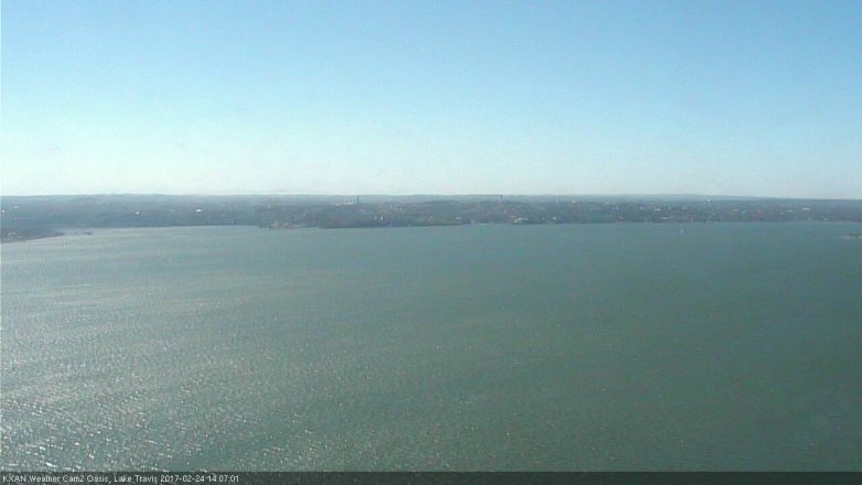 Lake Travis webcam, February 24, 2017 1:20 PM CT