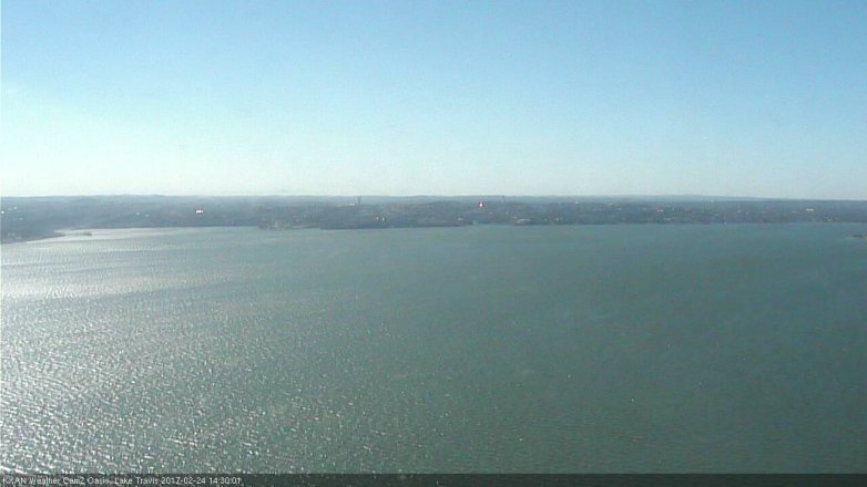 Lake Travis webcam, February 24, 2017 2:00 PM CT