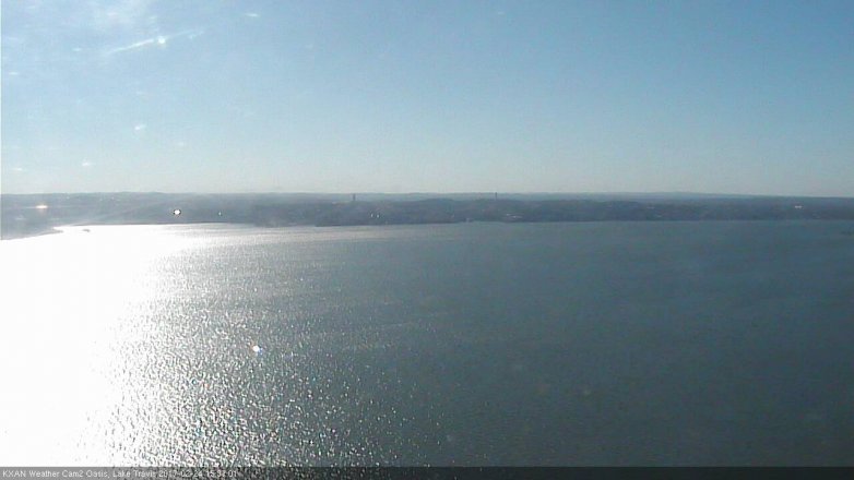 Lake Travis webcam, February 24, 2017 2:50 PM CT