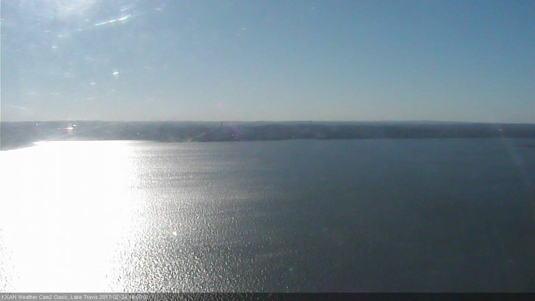 Lake Travis webcam, February 24, 2017 3:05 PM CT