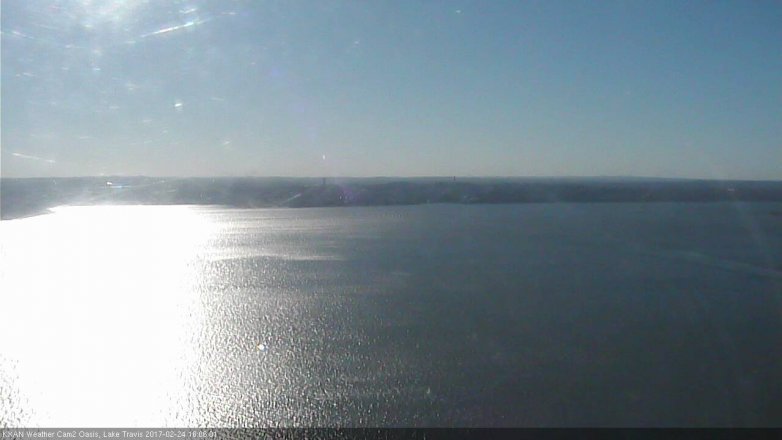 Lake Travis webcam, February 24, 2017 3:25 PM CT