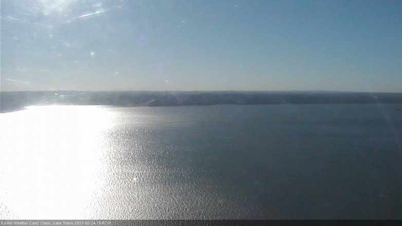 Lake Travis webcam, February 24, 2017 3:30 PM CT