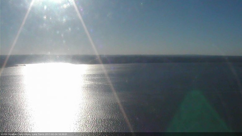 Lake Travis webcam, February 24, 2017 3:40 PM CT