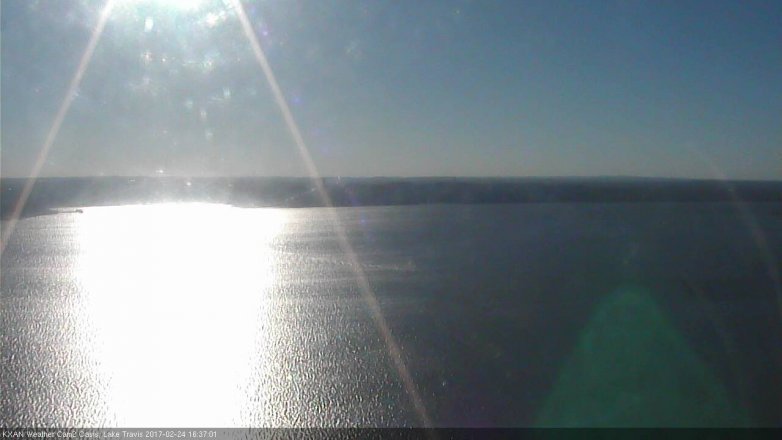 Lake Travis webcam, February 24, 2017 3:55 PM CT