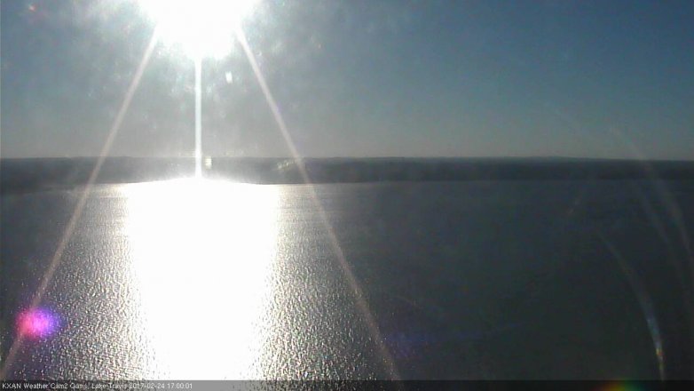Lake Travis webcam, February 24, 2017 4:10 PM CT