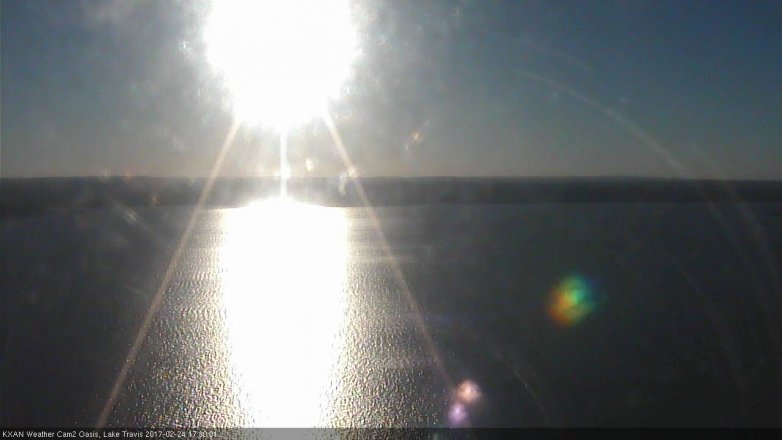 Lake Travis webcam, February 24, 2017 4:35 PM CT