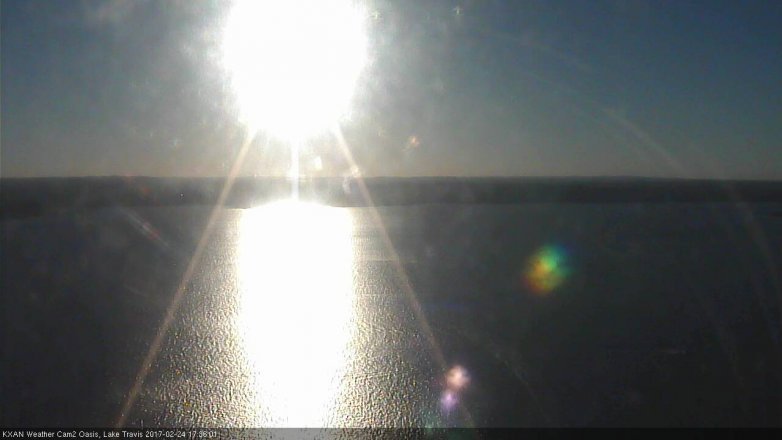 Lake Travis webcam, February 24, 2017 5:05 PM CT